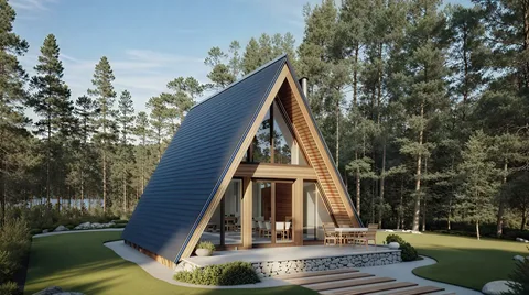 A-frame домики