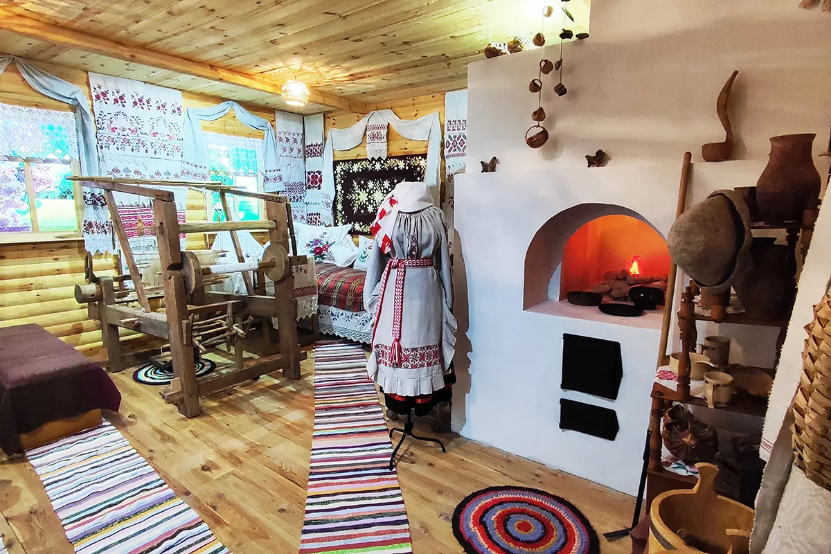 Лекторый у музеі пра побыт продкаў зімой